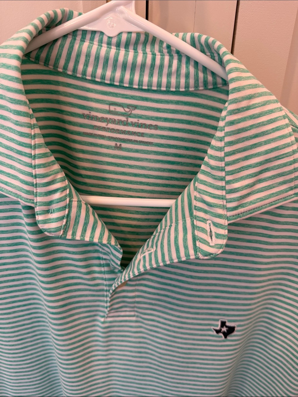 Vineyard Vines Men's Striped Polo Shirt - Mint/White